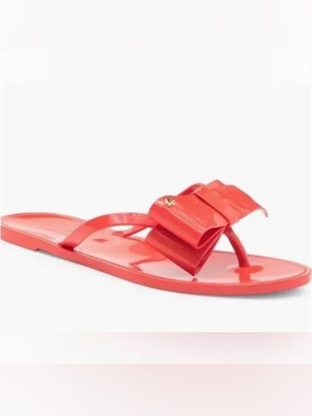 Kate Spade New York Jayla Bow Flip Flop Sandal Bright Coral 10